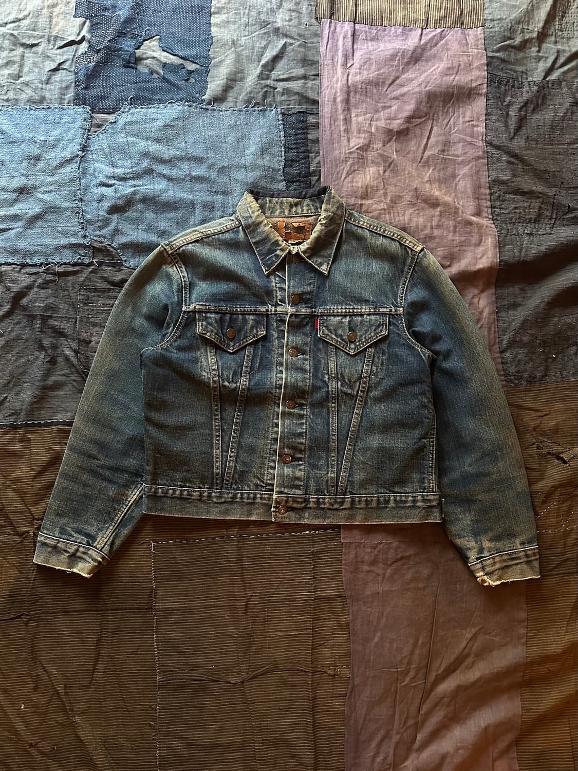 60s USA Levis 70505 Big E Denim Jacket 상품이미지1