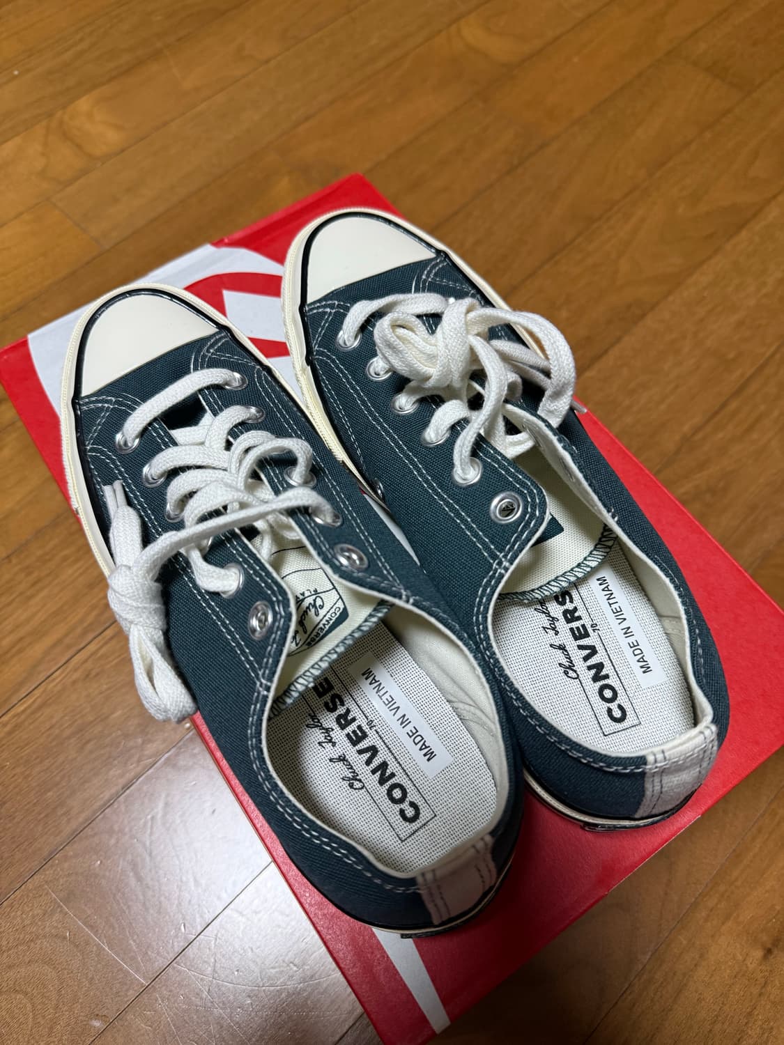 컨버스 척 70 바시티 리믹스 그린 블랙 (166824C)-250/ W8 상품이미지2