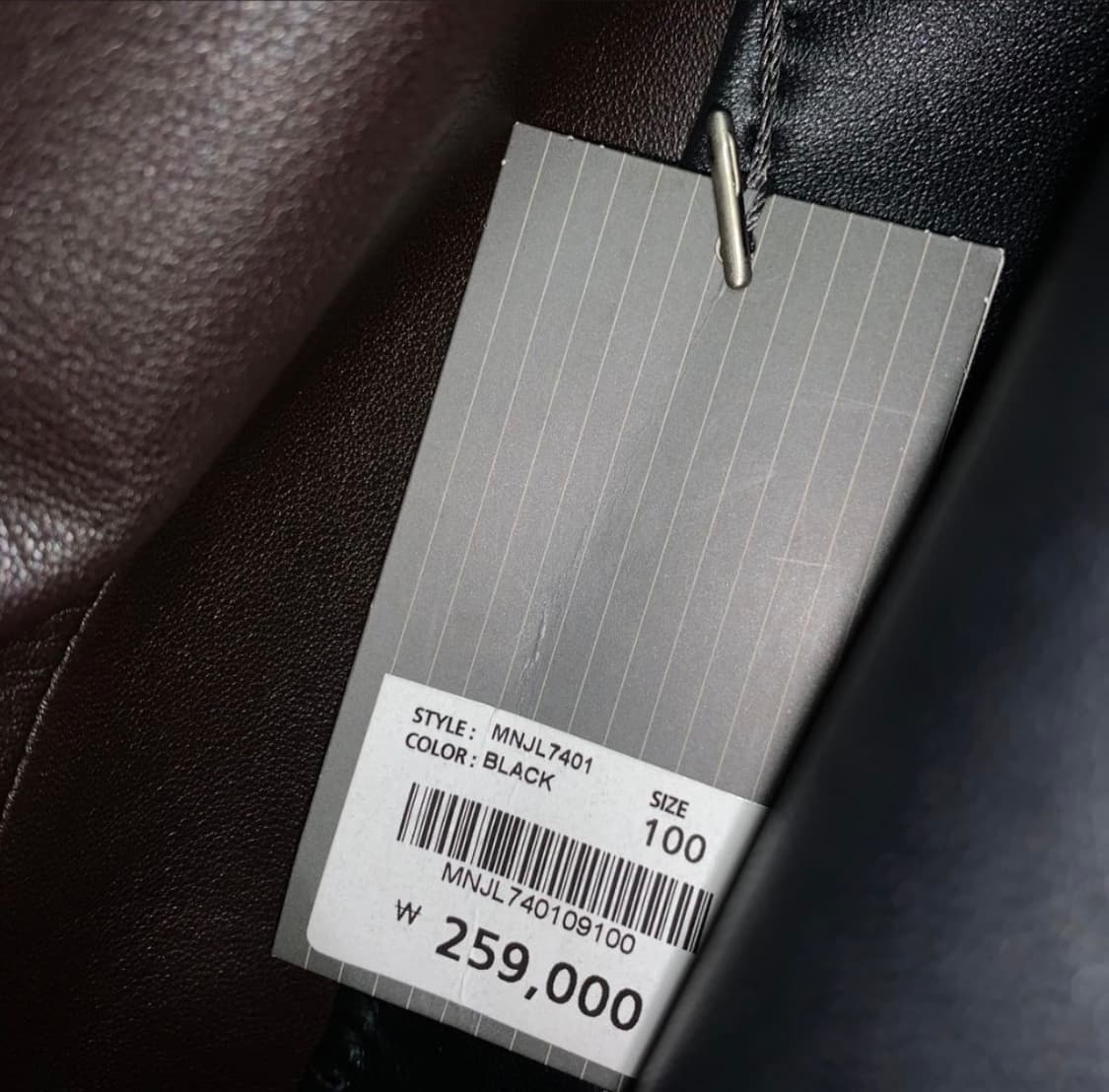 택O 새 상품 빈티지 양가죽 블레이저 자켓 블랙 상품이미지3