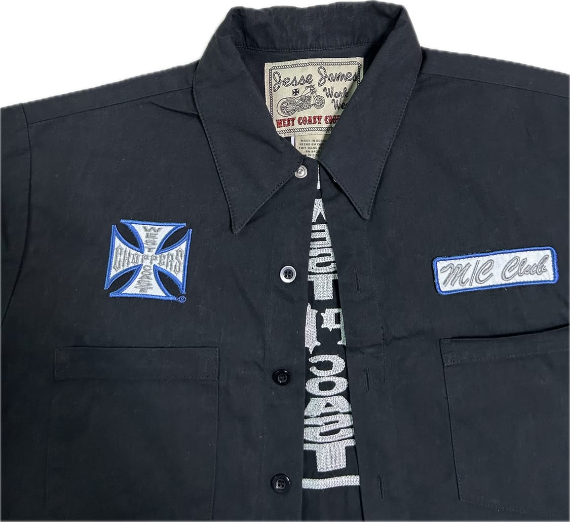 West Coast Choppers 반팔 워크 셔츠 M 상품이미지3