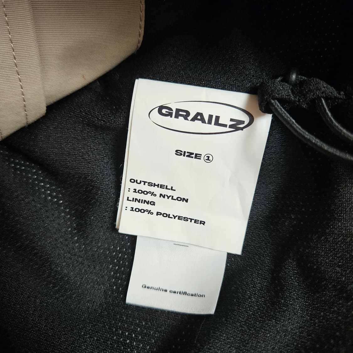 그레일즈 테크니컬 쉘 자켓 탄 1사이즈 상품이미지4