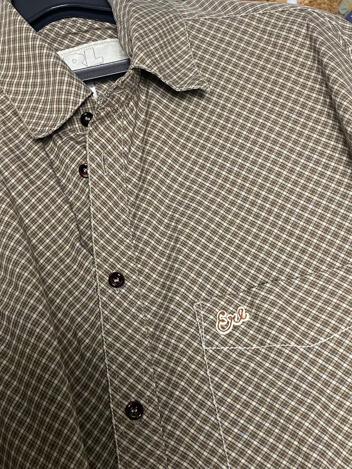 (새상품) ERL 이알엘 체크 셔츠 상품이미지7