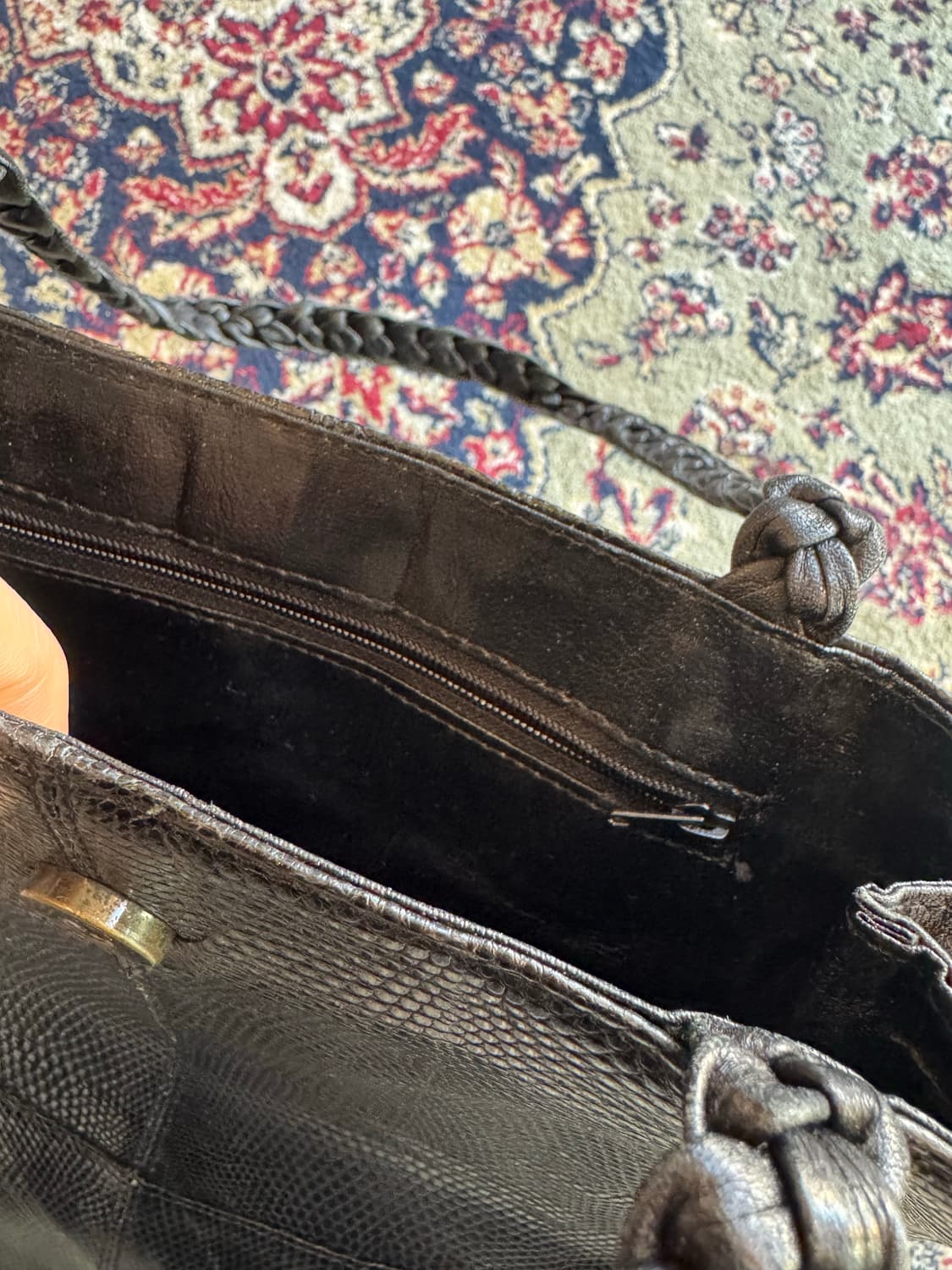 블랙 빈티지 토트백 상품이미지6