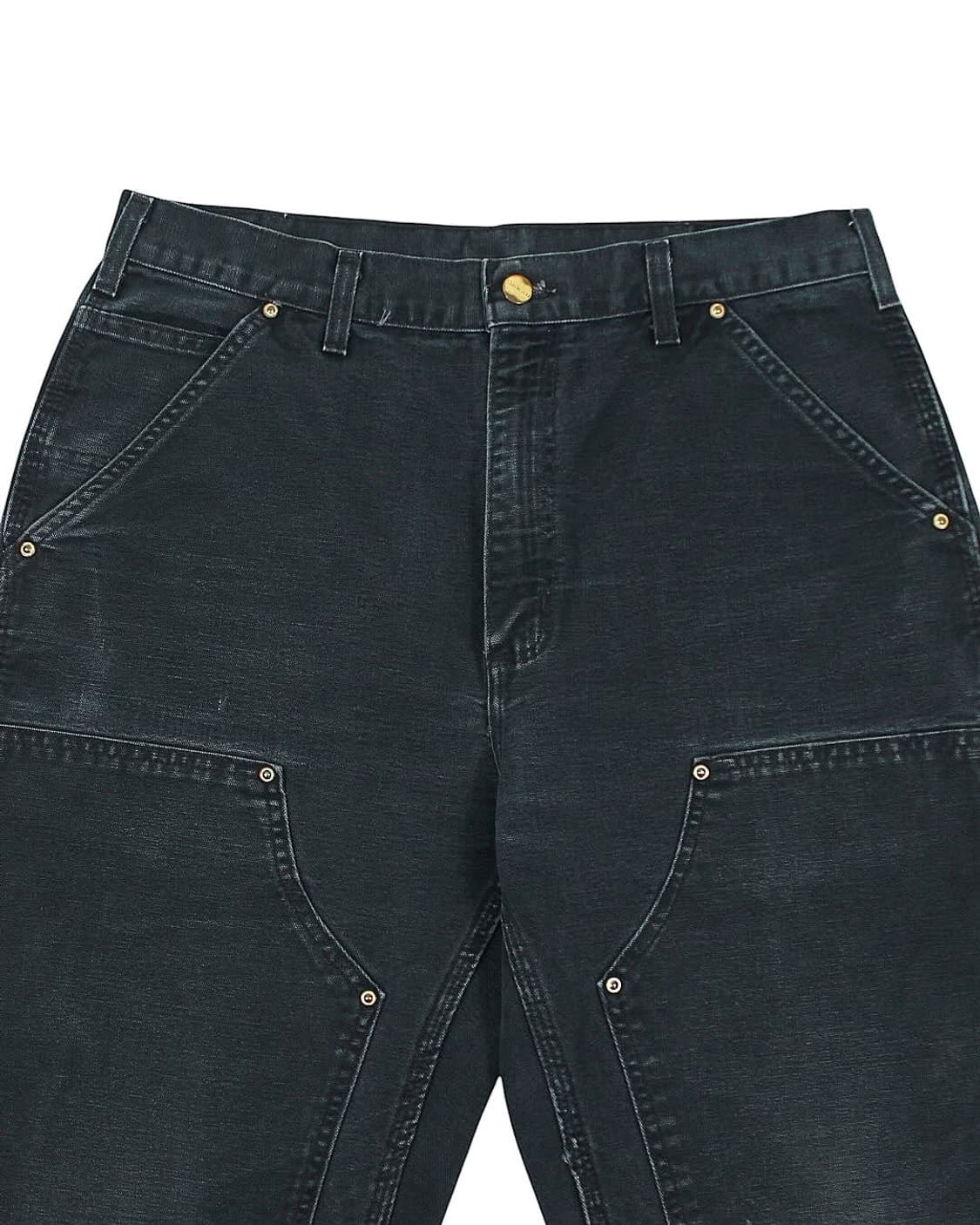2005 칼하트 B01 BLK 블랙 더블니 카펜터 팬츠 빈티지 상품이미지5