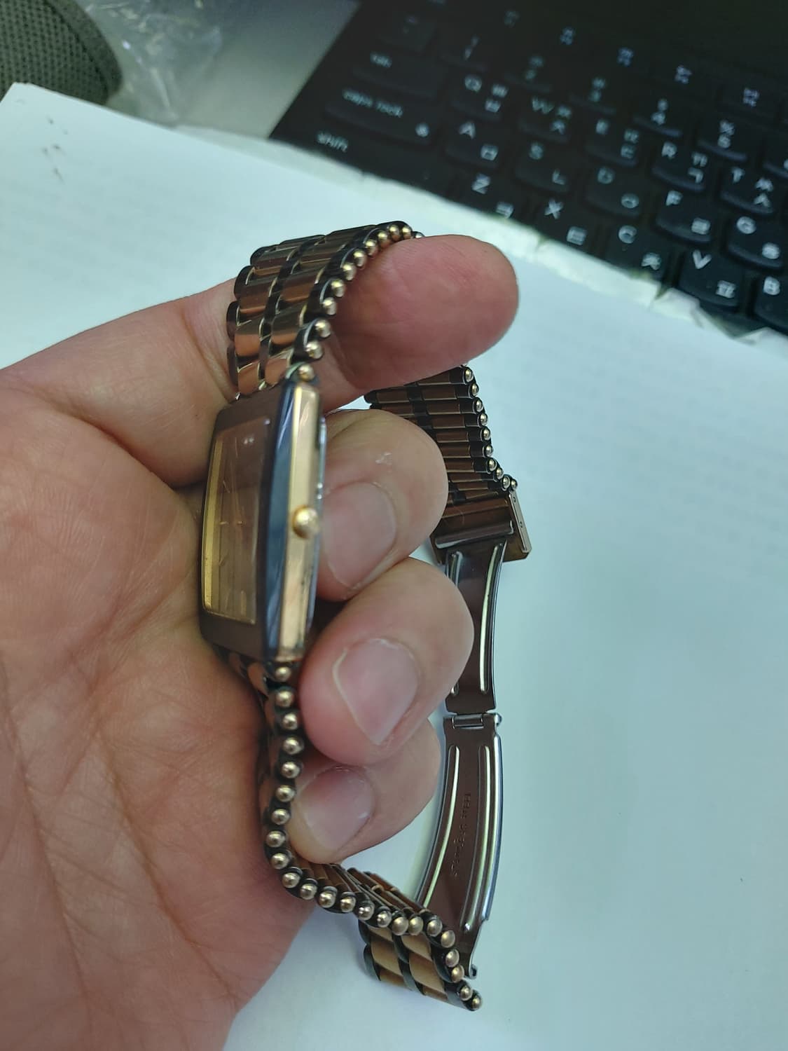 로가디스 금장 콤비 시계 상품이미지2