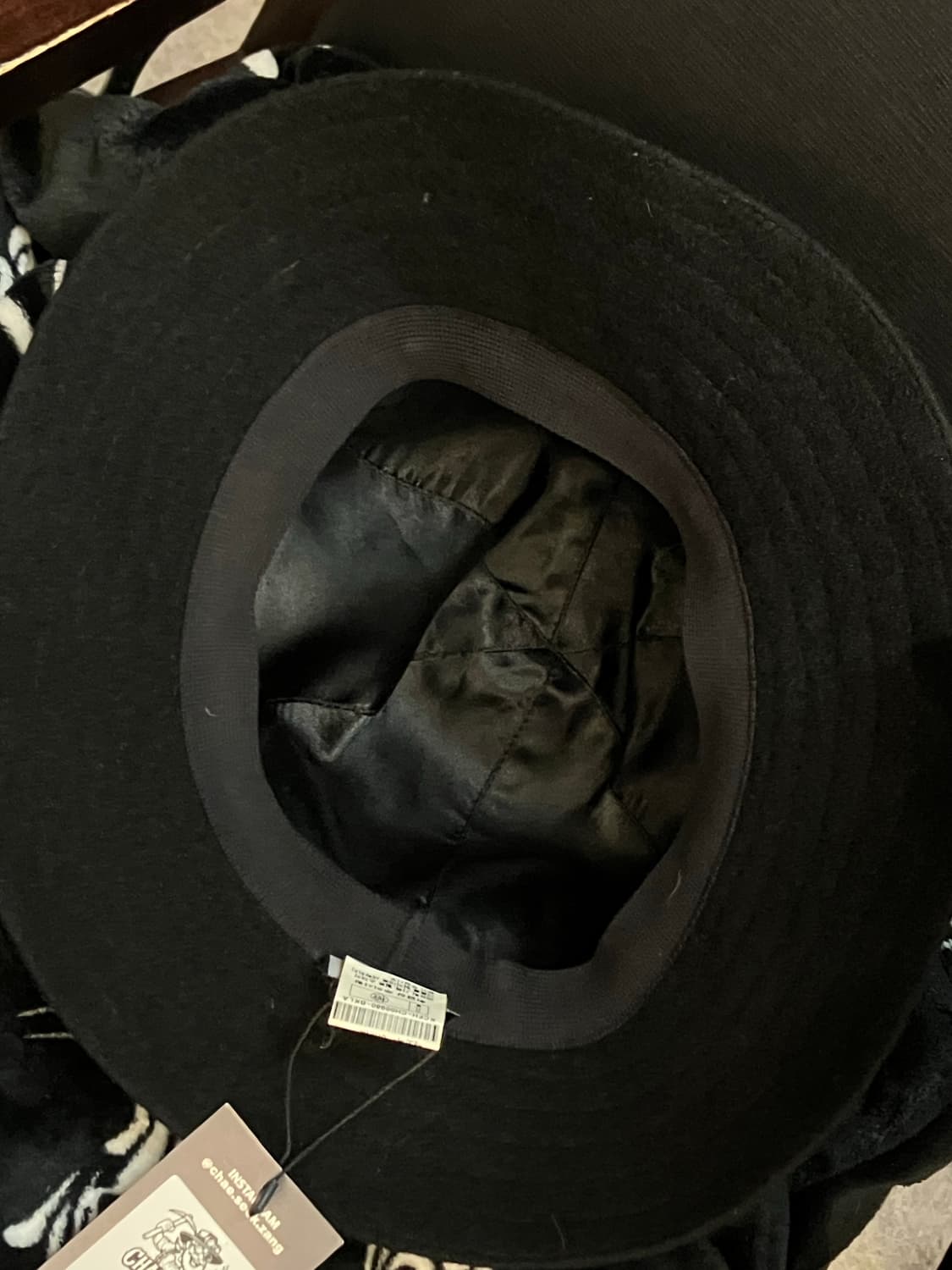 캉골 울 벙거지 버킷햇 블랙 #csz3032 상품이미지3