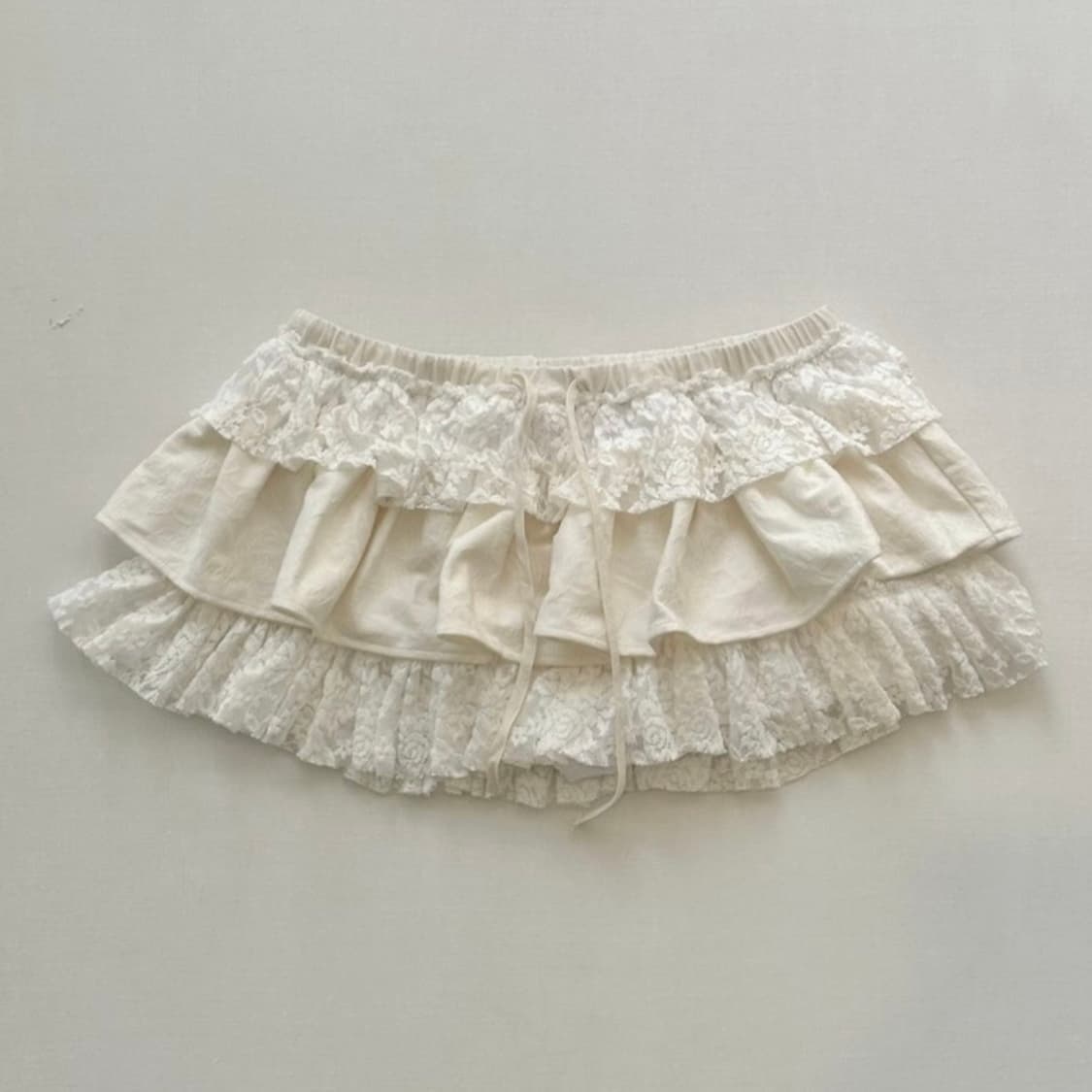 (구합니다ㅠㅠ) JACQUARD LACE CANCAN MINI SKIRT 상품이미지1