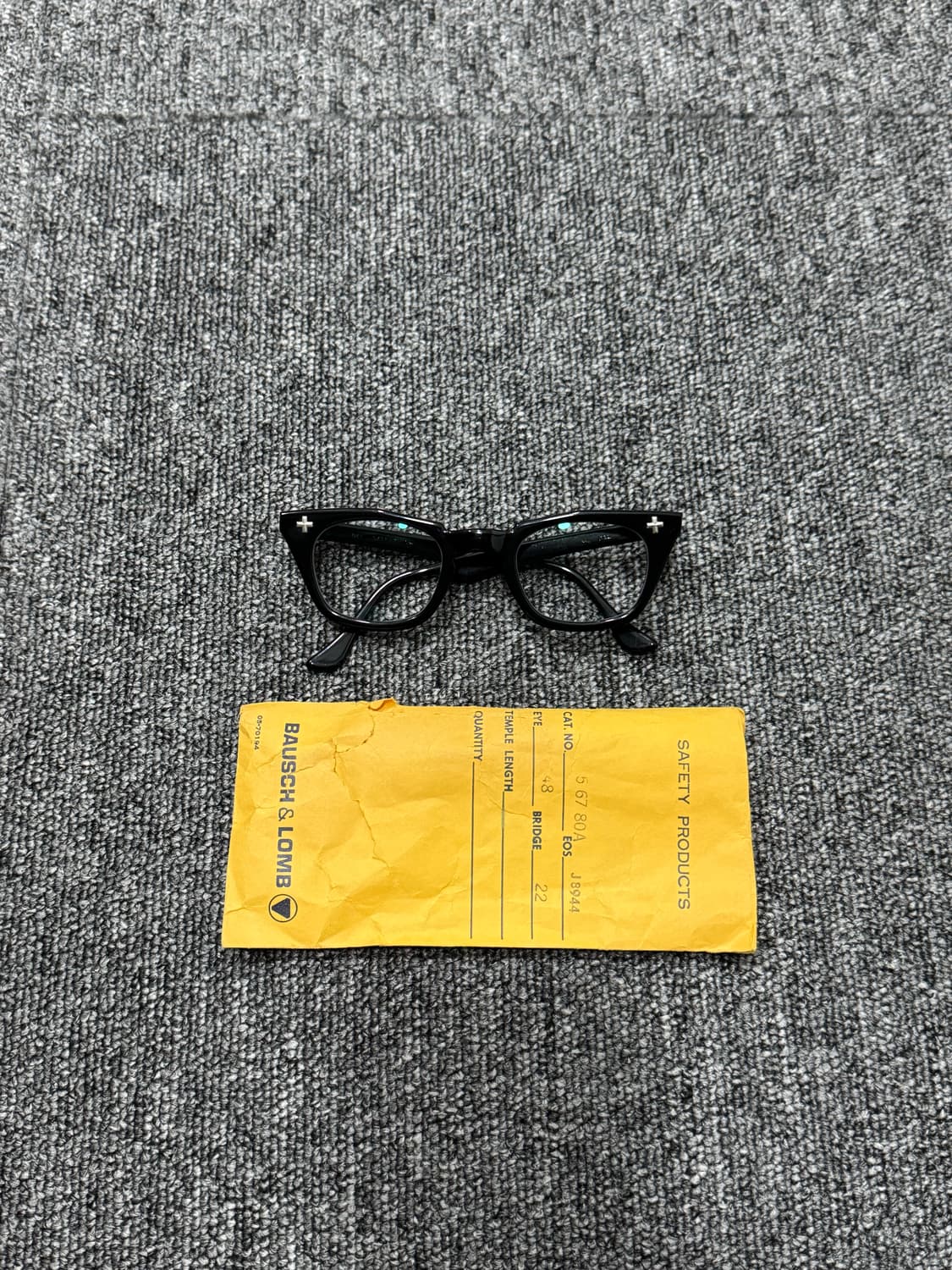 46) 빈티지 바슈롬 세이프티 블랙 안경 BAUSCH&LOMB 상품이미지10