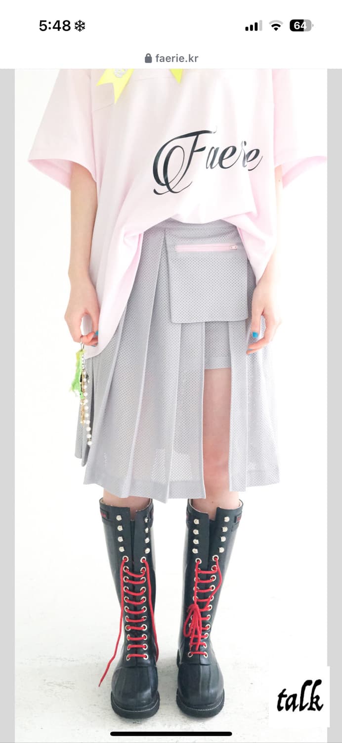 샵페어리 mesh pocket pleats skirt pants 상품이미지1