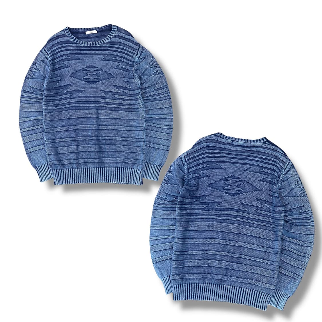 나바호 자카드 패턴 코튼 니트 y09526 상품이미지1