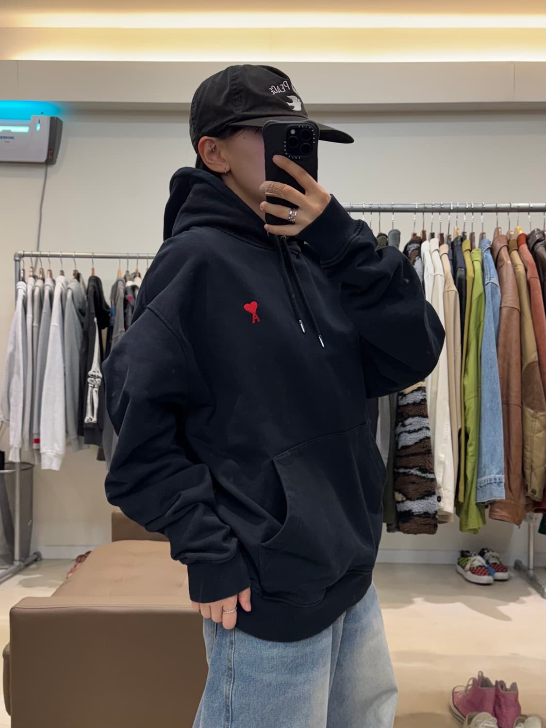 아미 스몰 하트 후드티 상품이미지6