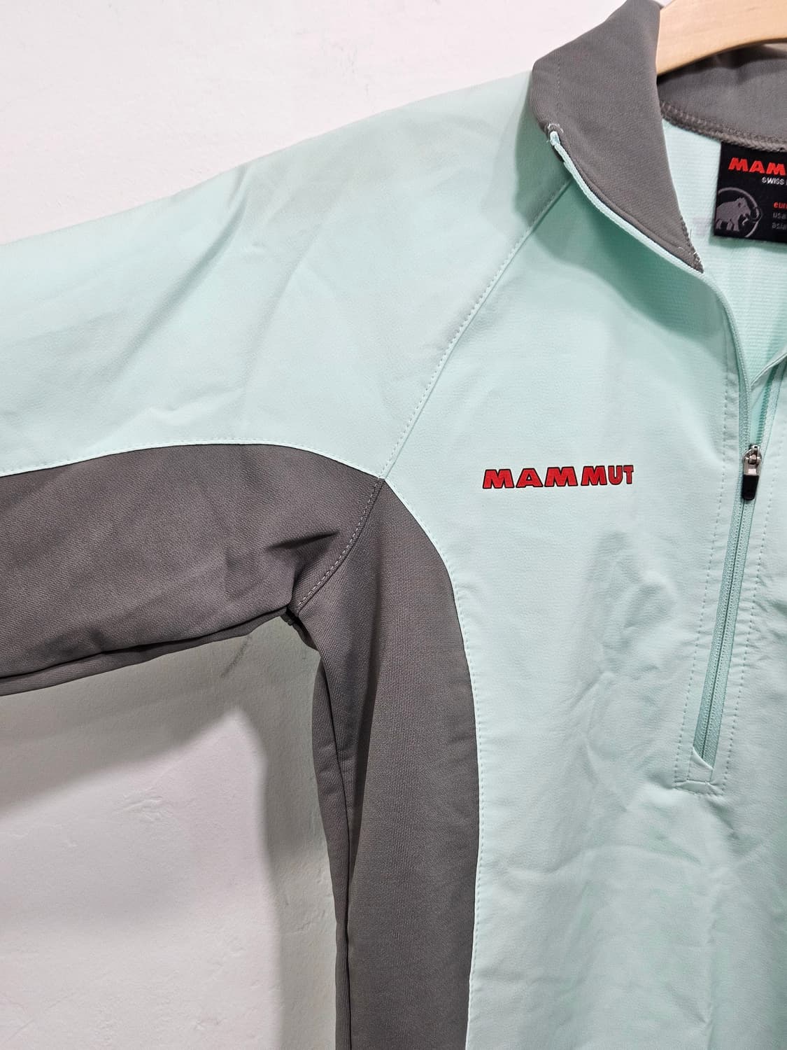 정품 마무트(MAMMUT) 반집업 긴팔 S 상품이미지6