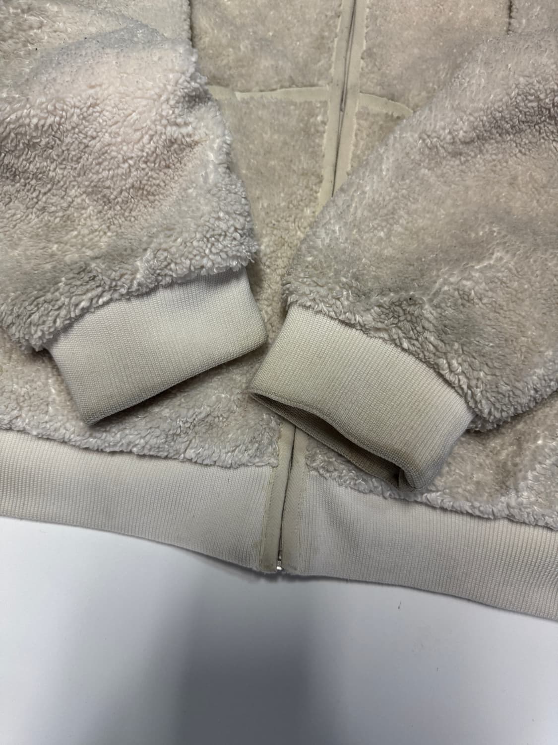 여성 뉴발란스 오버핏 뽀글이 후드 후리스 자켓 상품이미지5