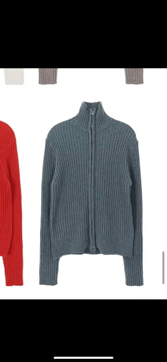 새상품) 육육걸즈 골지집업 상품이미지3