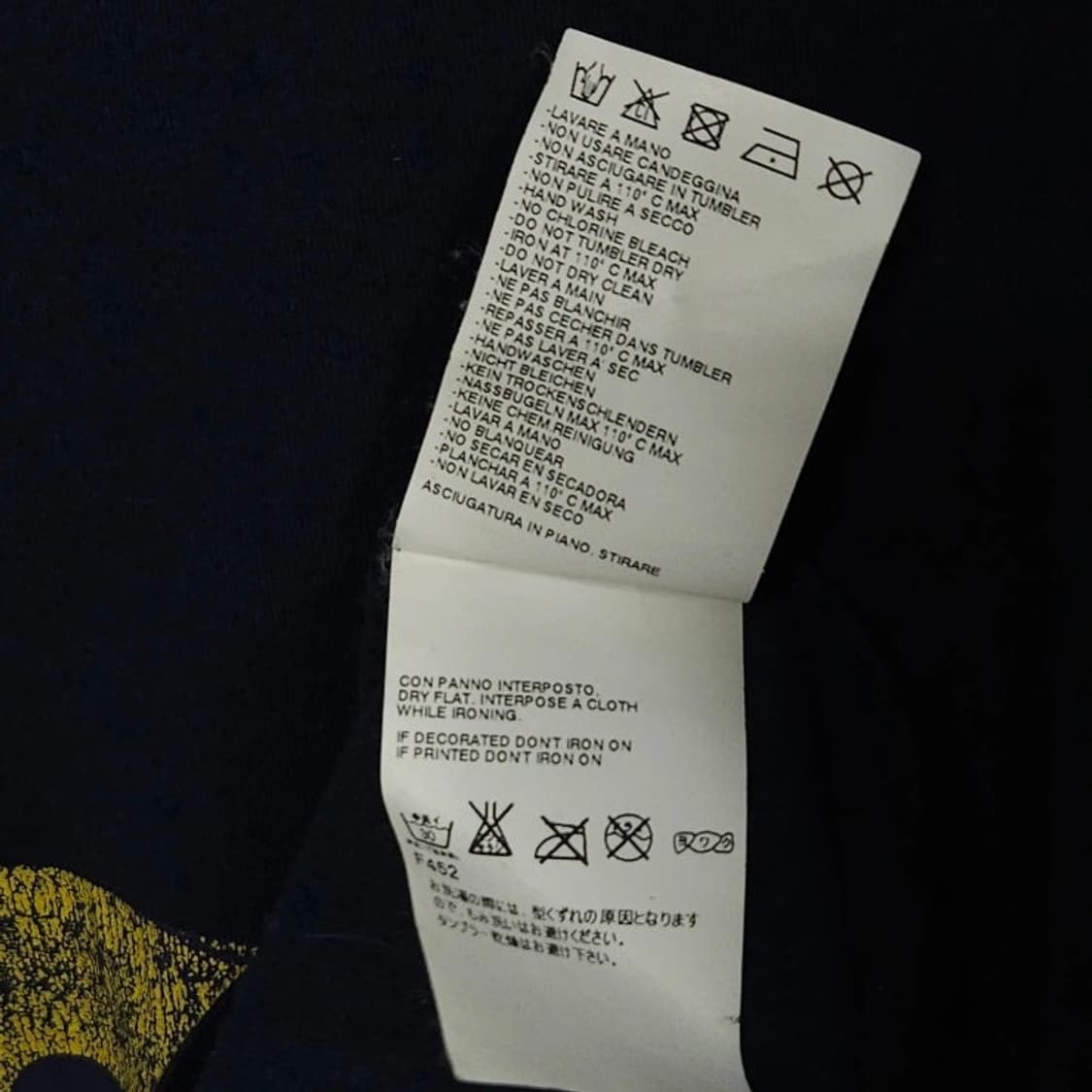 95 MARGIELA 메종마르지엘라 브이넥 반팔티 네이비 상품이미지8