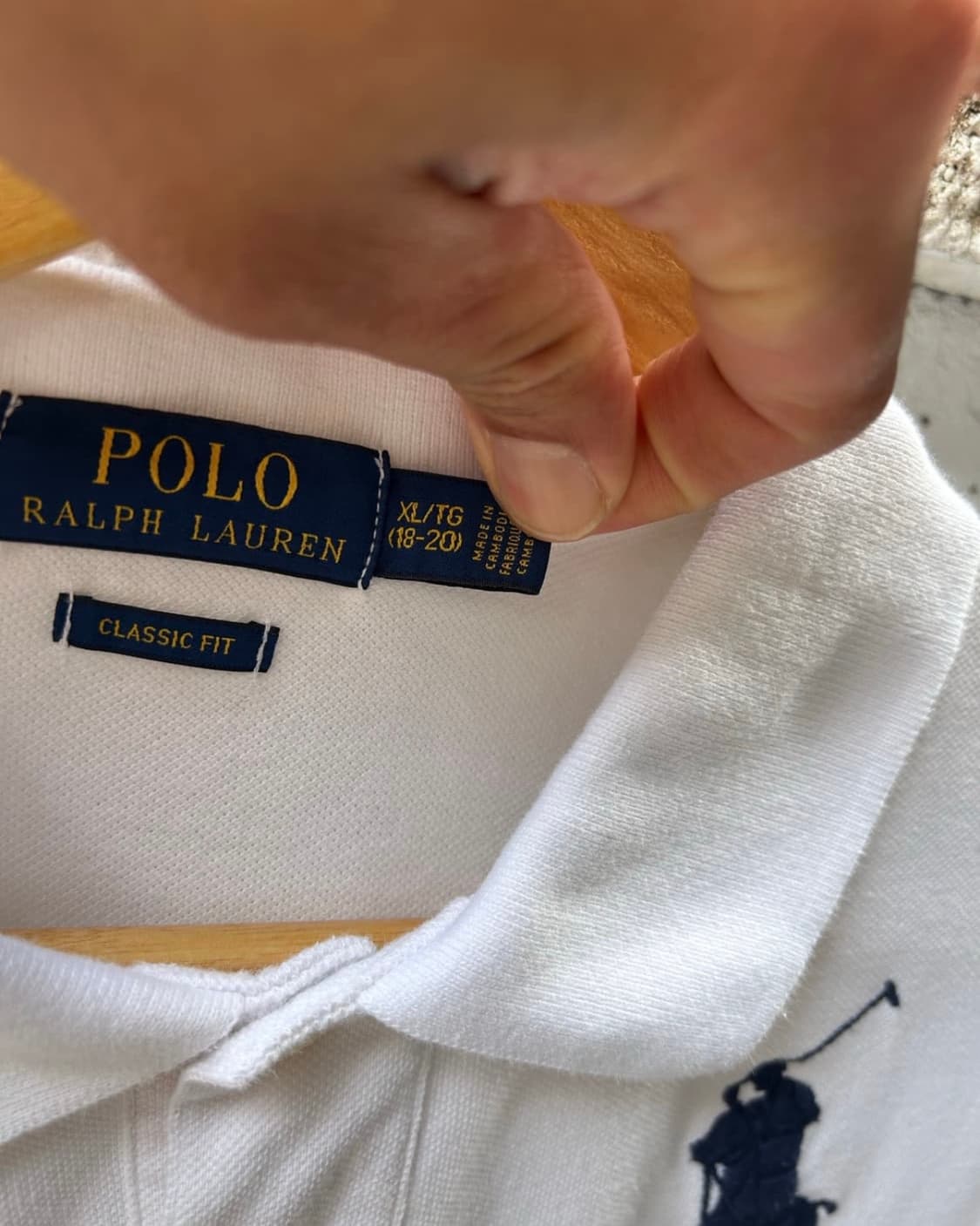 폴로랄프로렌 빅포니 카라티 화이트 상품이미지3