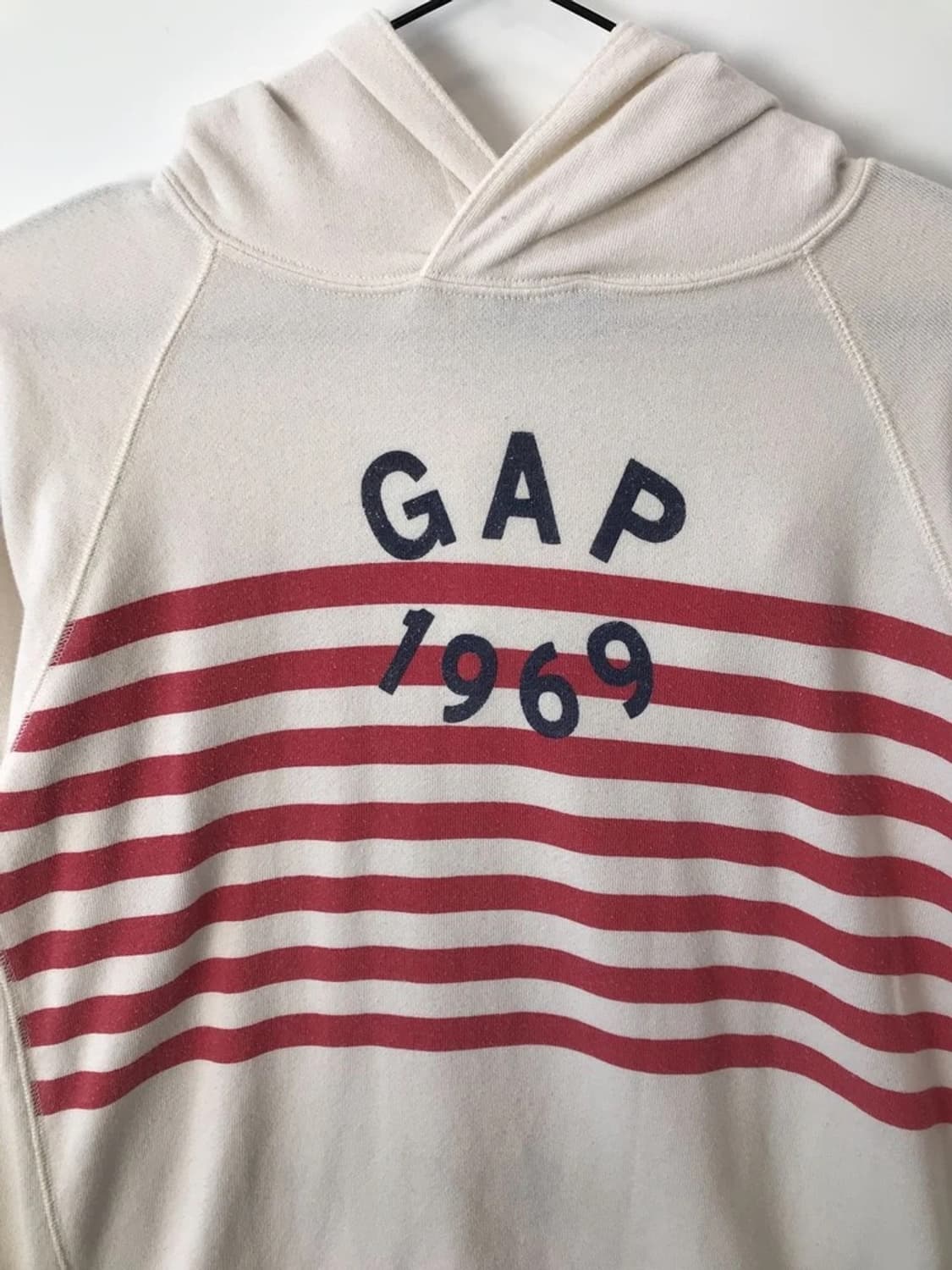 Gap 1969 Cream Stripe Hoodie  상품이미지5