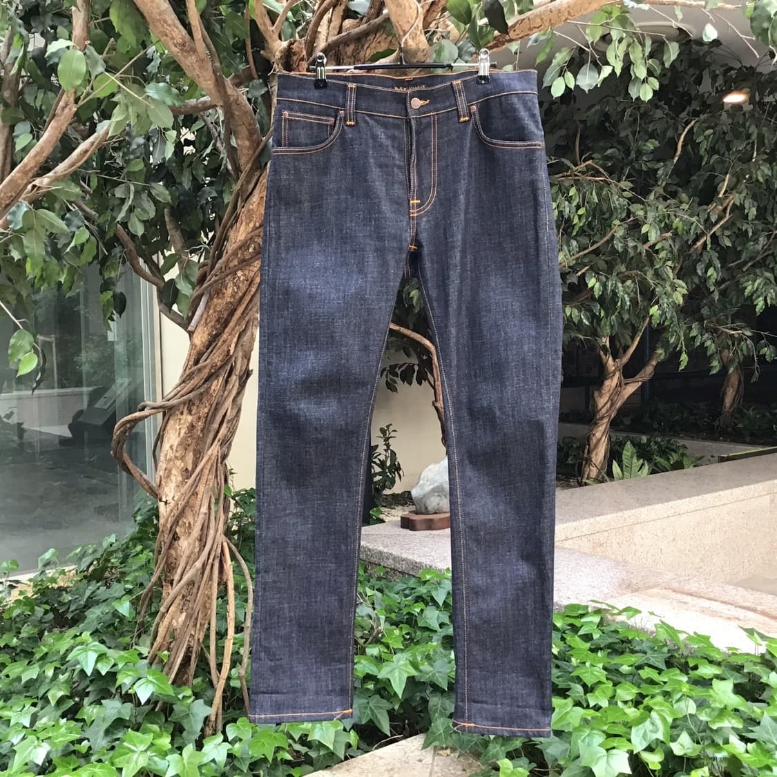 [33x32] 누디진 씬핀 오가닉 셀비지 데님 팬츠 상품이미지2