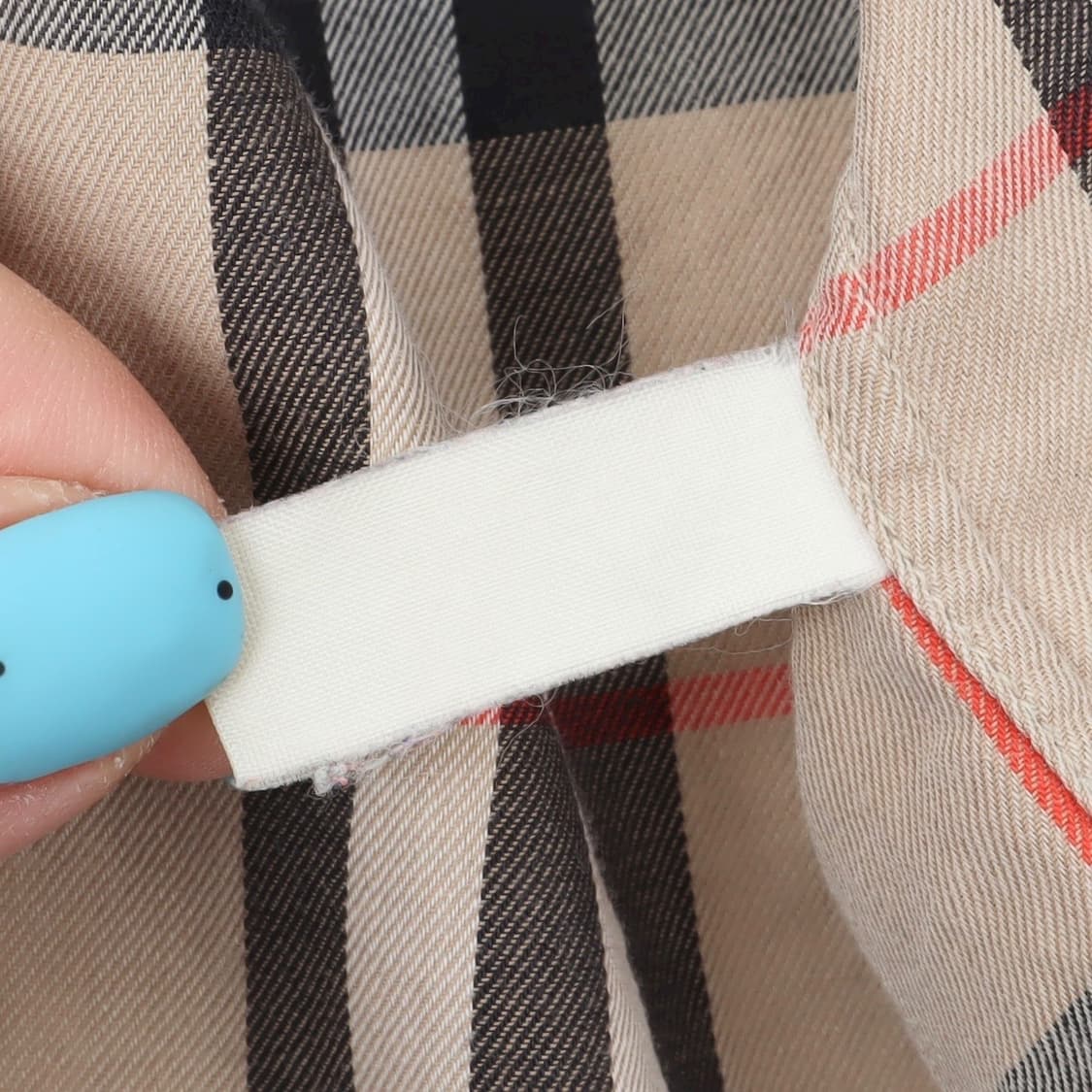 버버리 헨리넥 베이지 노바체크 셔츠 상품이미지9