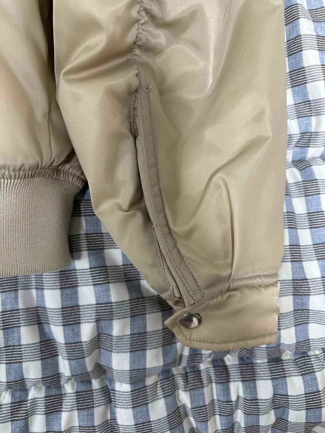 쿠어/ 오버핏 루슈 ma-1/크림 L 상품이미지3