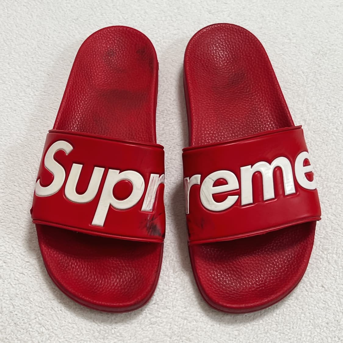 슈프림 14SS 슬라이드 슬리퍼 레드 상품이미지2