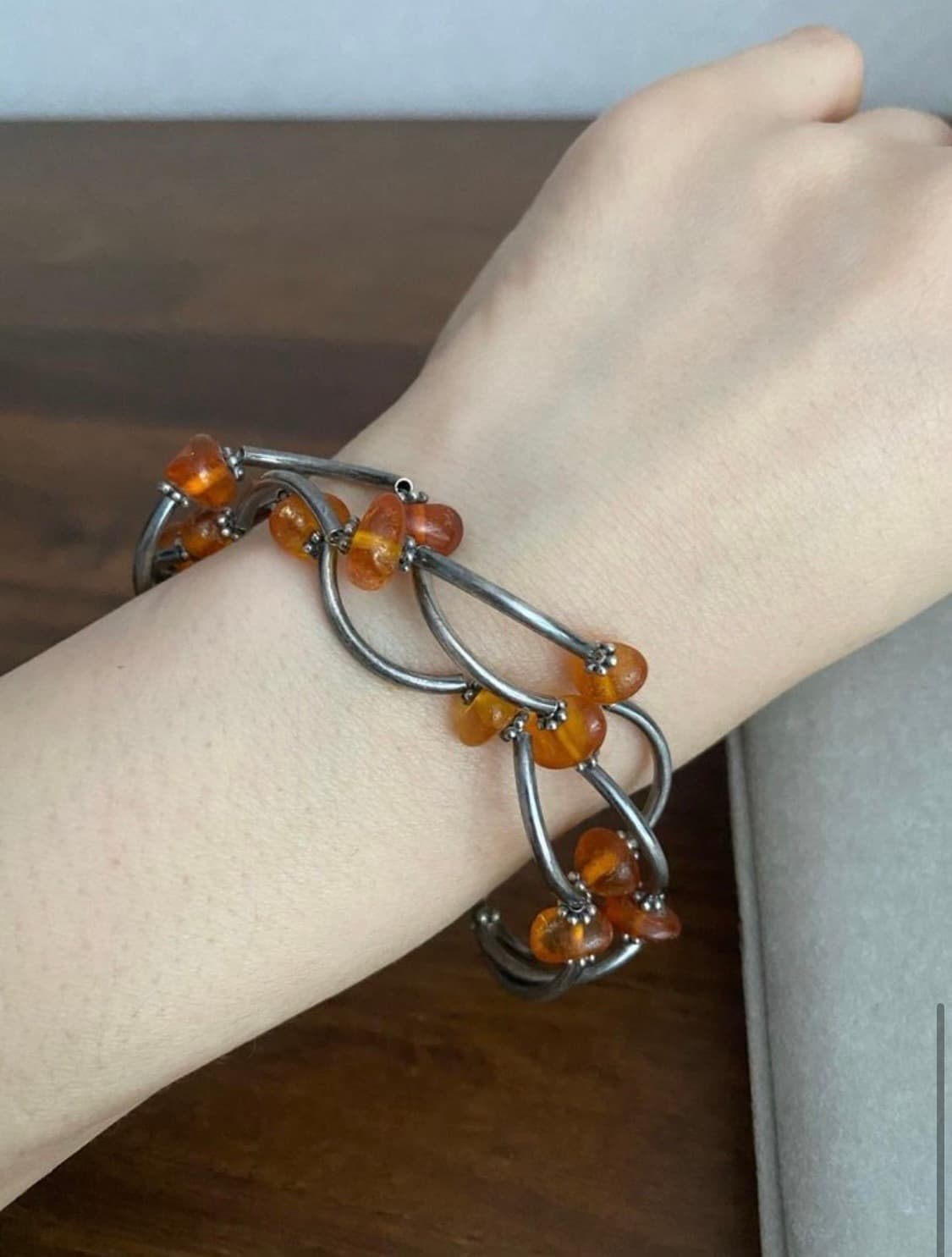 천연 앰버 팔찌(925 SILVER) 상품이미지5