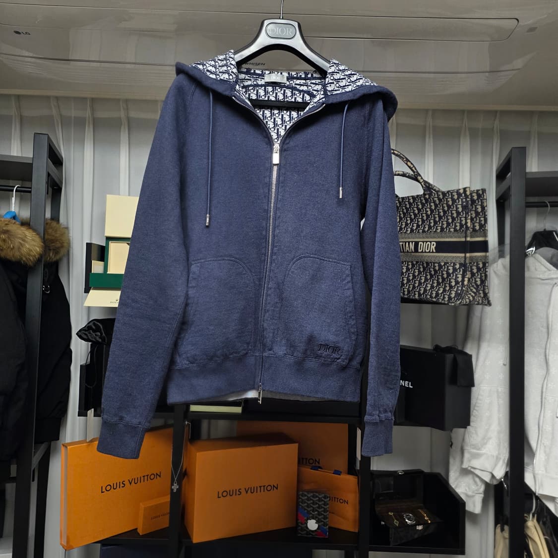 {클로젯}[M][풀구성]디올 캐시미어 오블리크 후드집업 상품이미지1