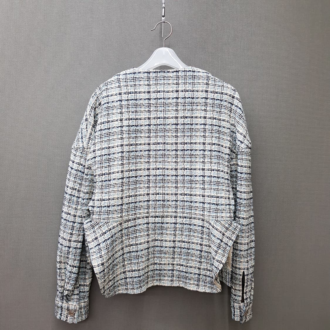 한섬 시스템  트위드 크롭 자켓 82-90-160사이즈 (택달린 새제품) 상품이미지5