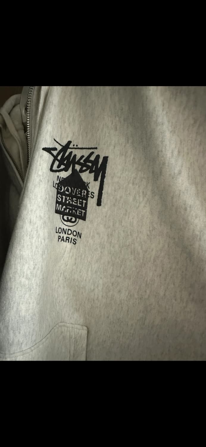 스투시 후드집업 월드투어 애쉬헤더 색상 M 사이즈 상품이미지3