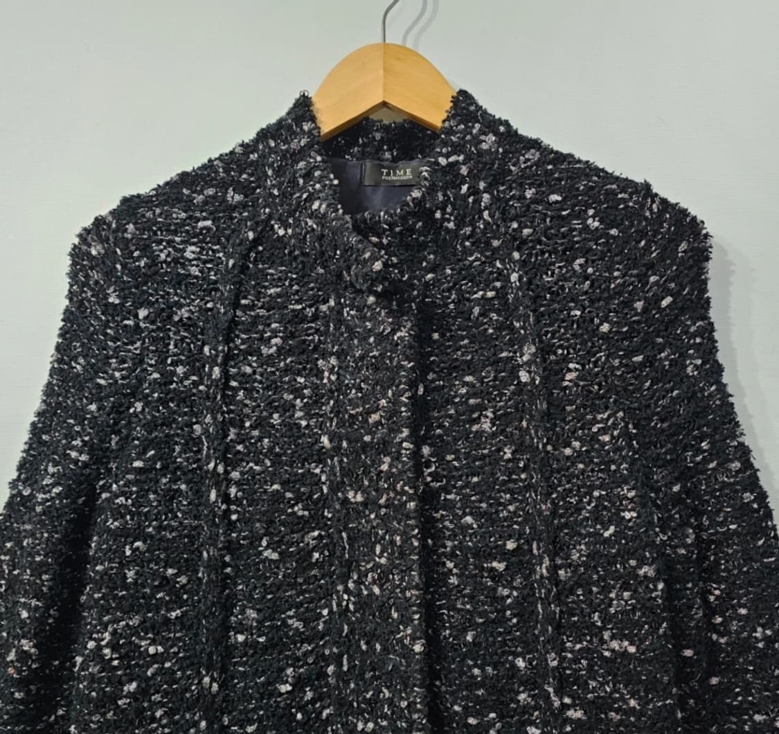한섬 타임 TIME 블랙 트위드 코트 90(F) 상품이미지3