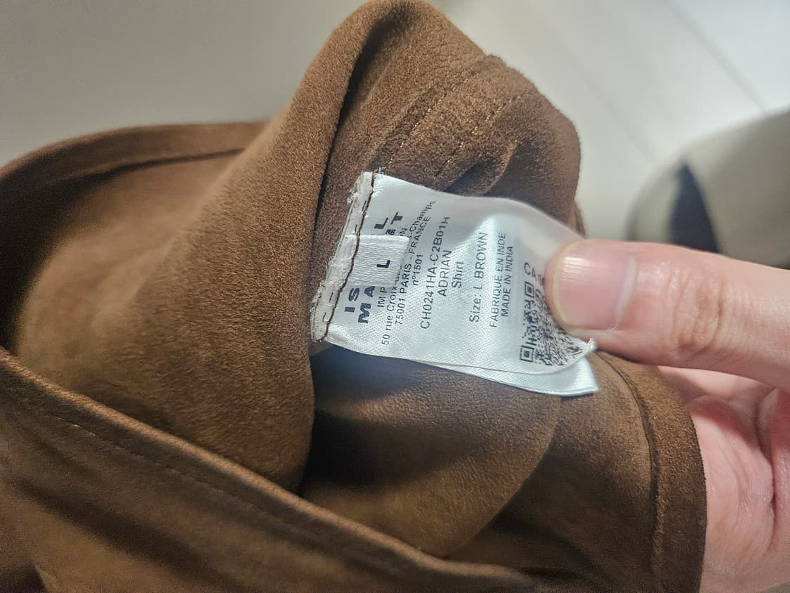 이자벨마랑 아드리안 스웨이드셔츠 상품이미지5