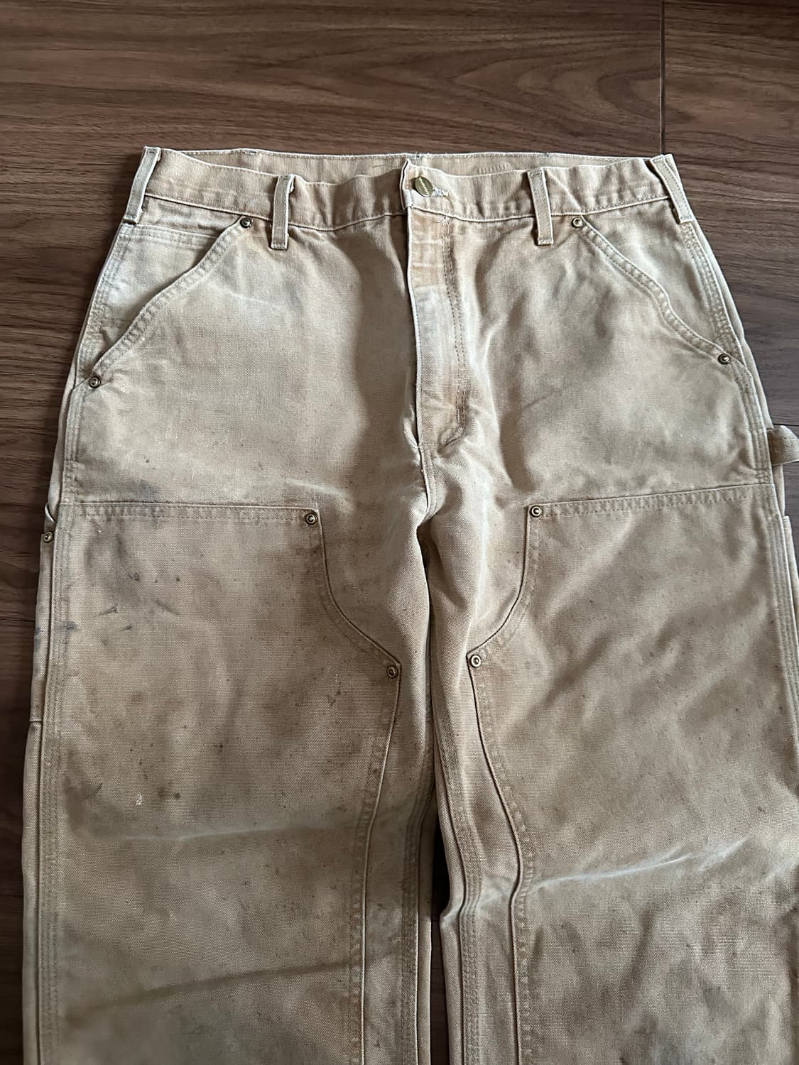 빈티지 칼하트 더블니 카펜터 워크팬츠 B01 BRN 34 상품이미지6