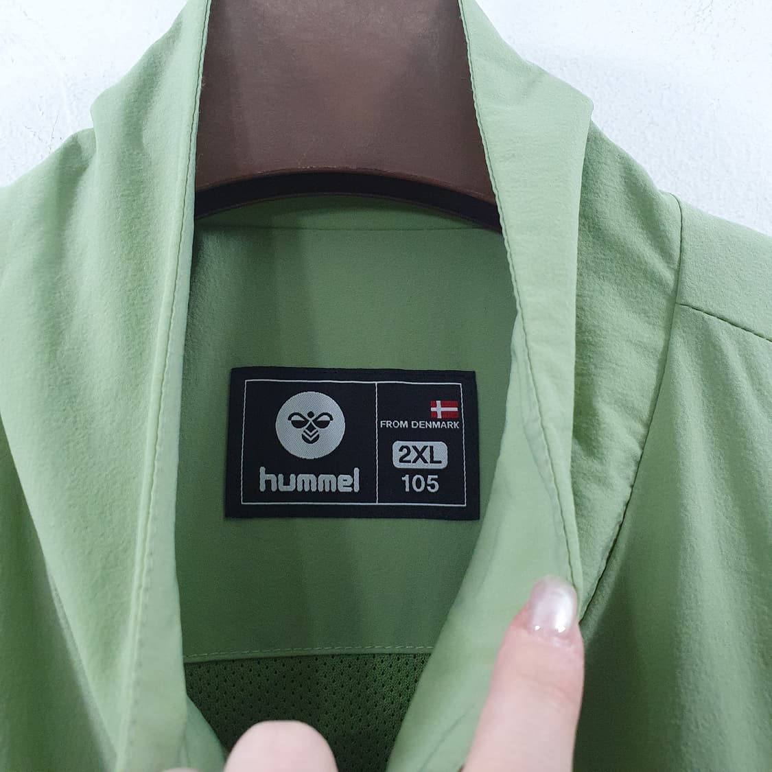 2XL 험멜 남성 그린 오버핏 스포츠 바람막이 자켓 상품이미지3