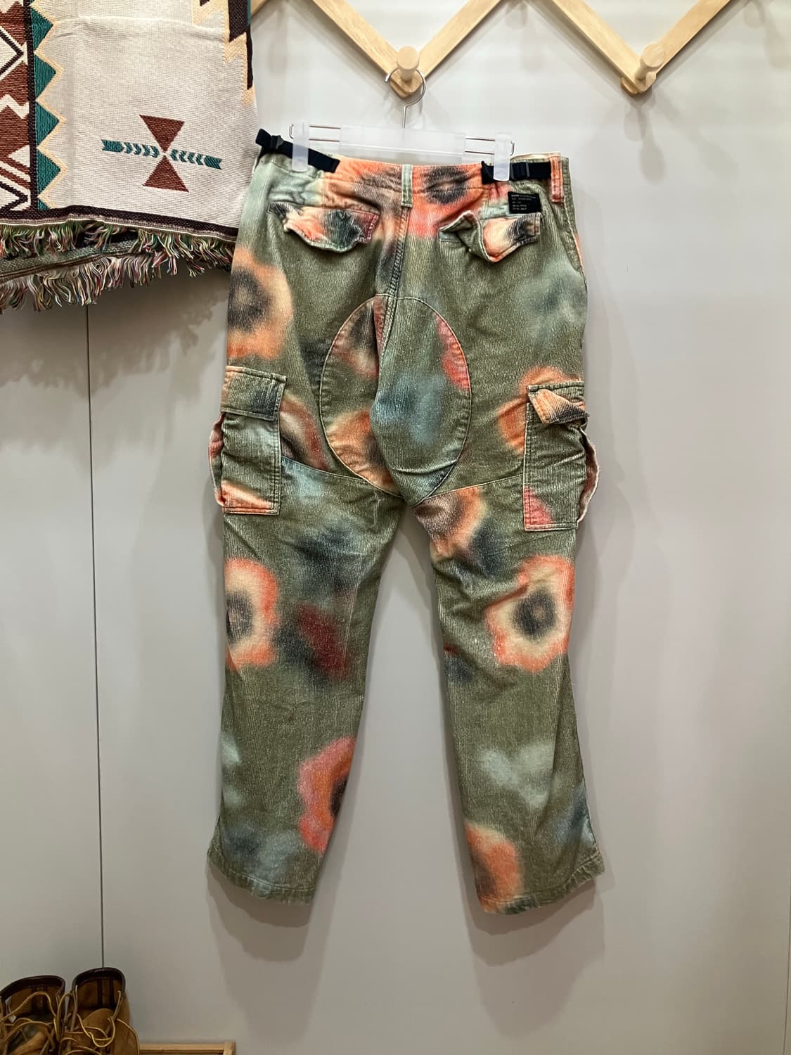 stussy 스투시 플라워 벨벳 카고팬츠 상품이미지2