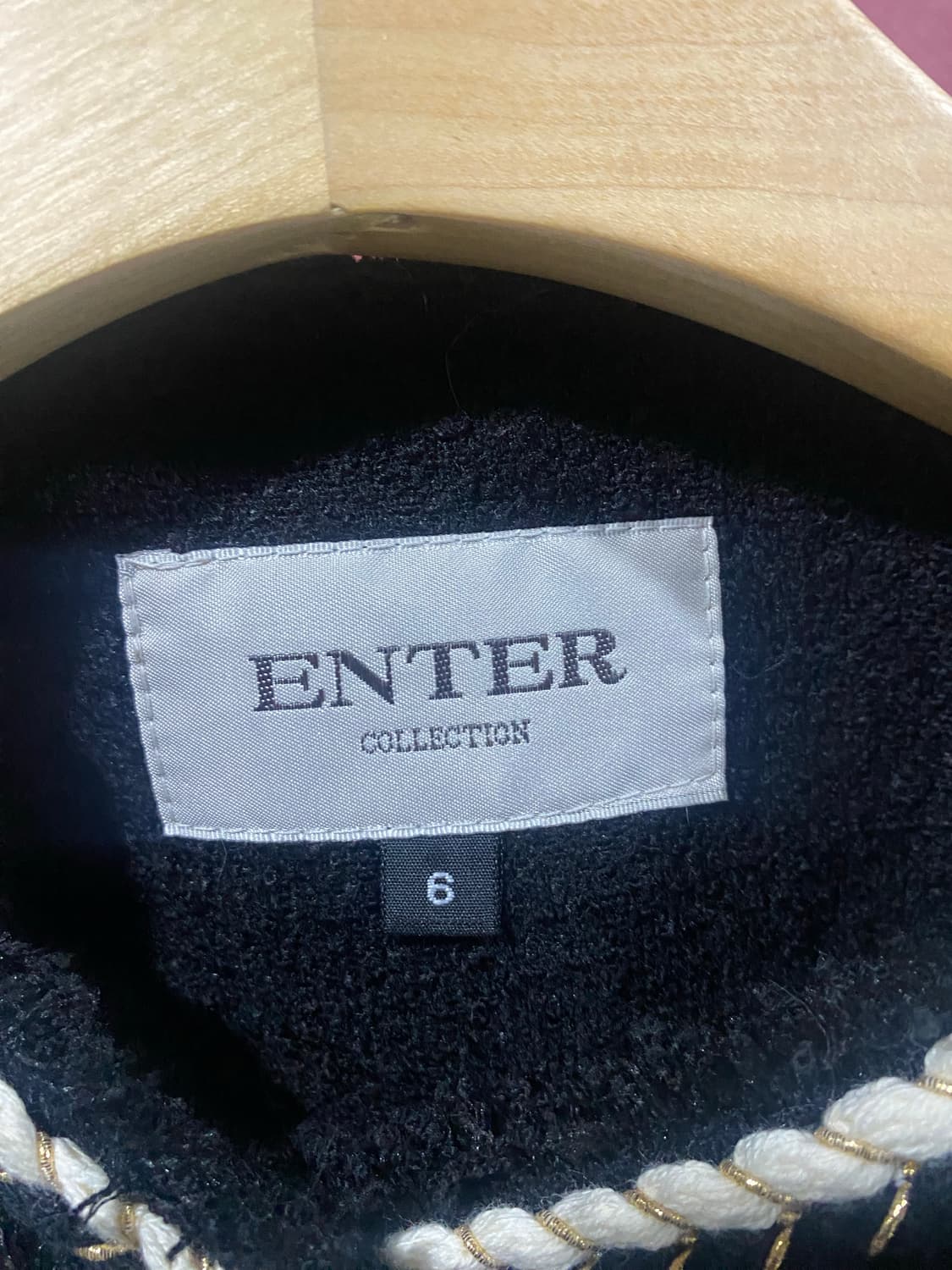 ENTER 블랙 트위드 자켓 상품이미지8