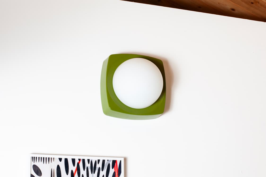 70년대 독일 빈티지 벽조명 HP leuchten 그린색상 상품이미지1