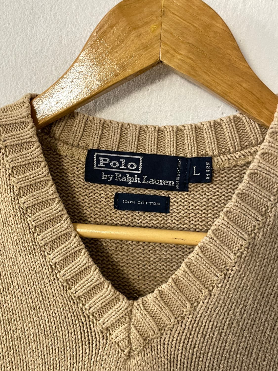 폴로 브이넥 니트 베스트  상품이미지5