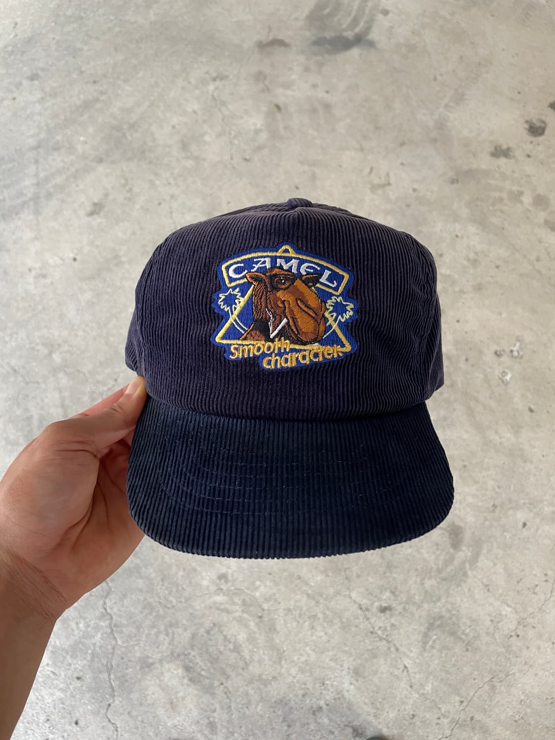90s Camel Faded Corduroy Trucker Cap 상품이미지1