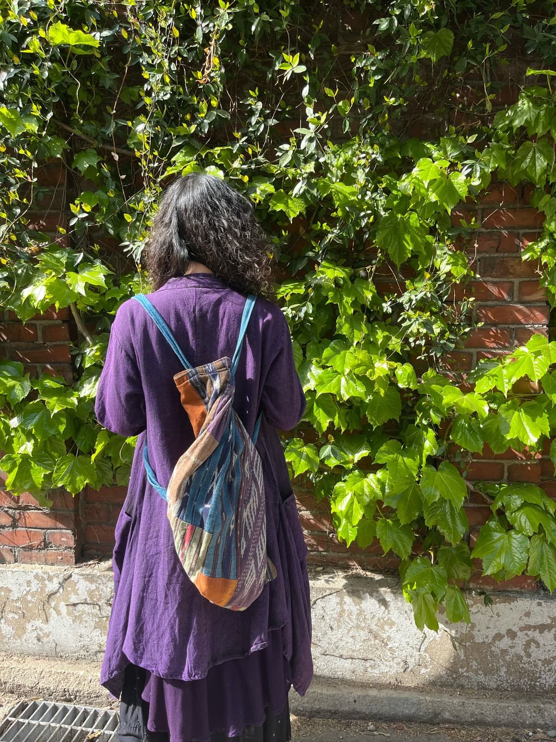 블루 히피 에스닉 패치워크 백팩 상품이미지6