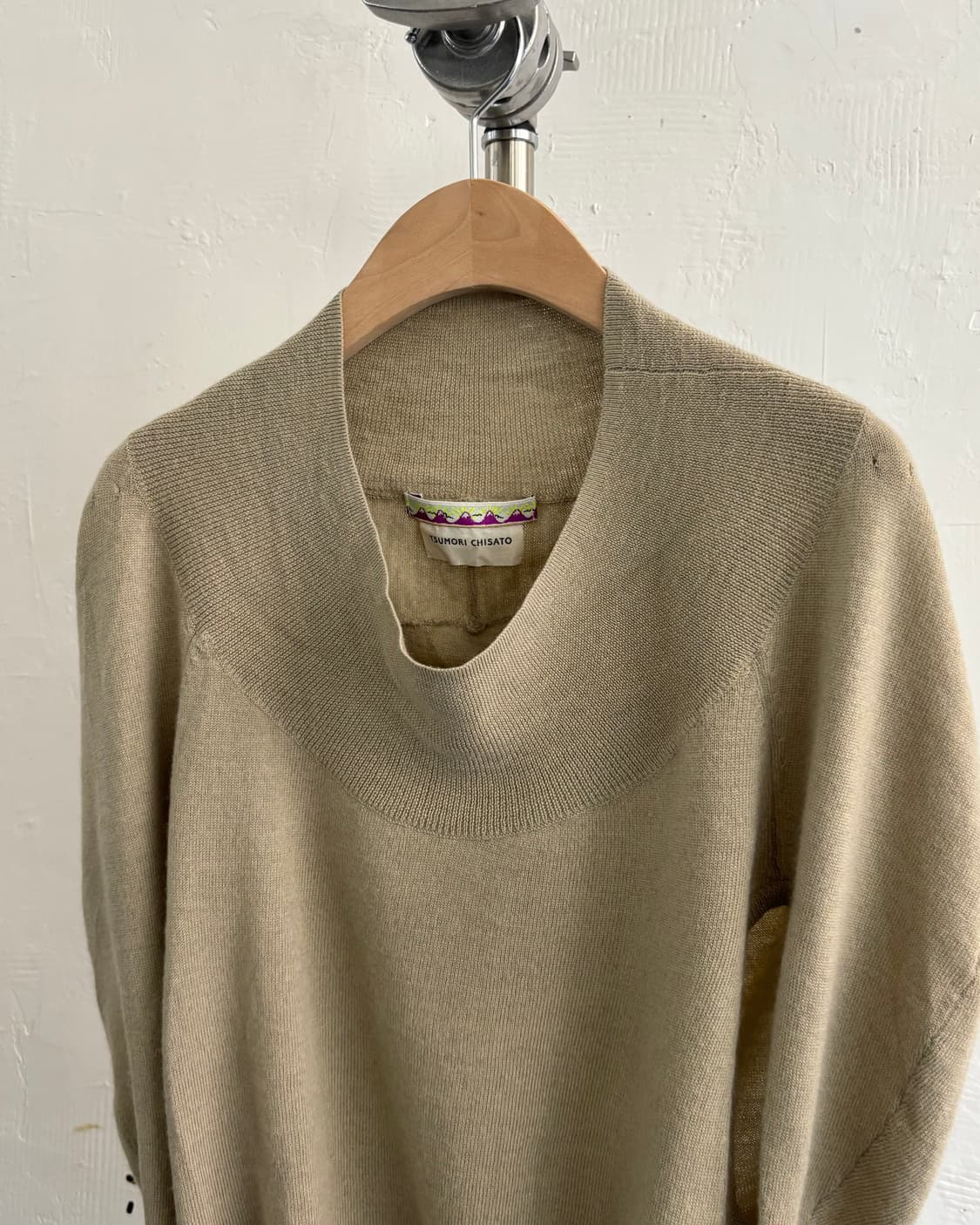 TSUMORI CHISATO 츠모리치사토 슬리브리스 니트 탑 상품이미지5