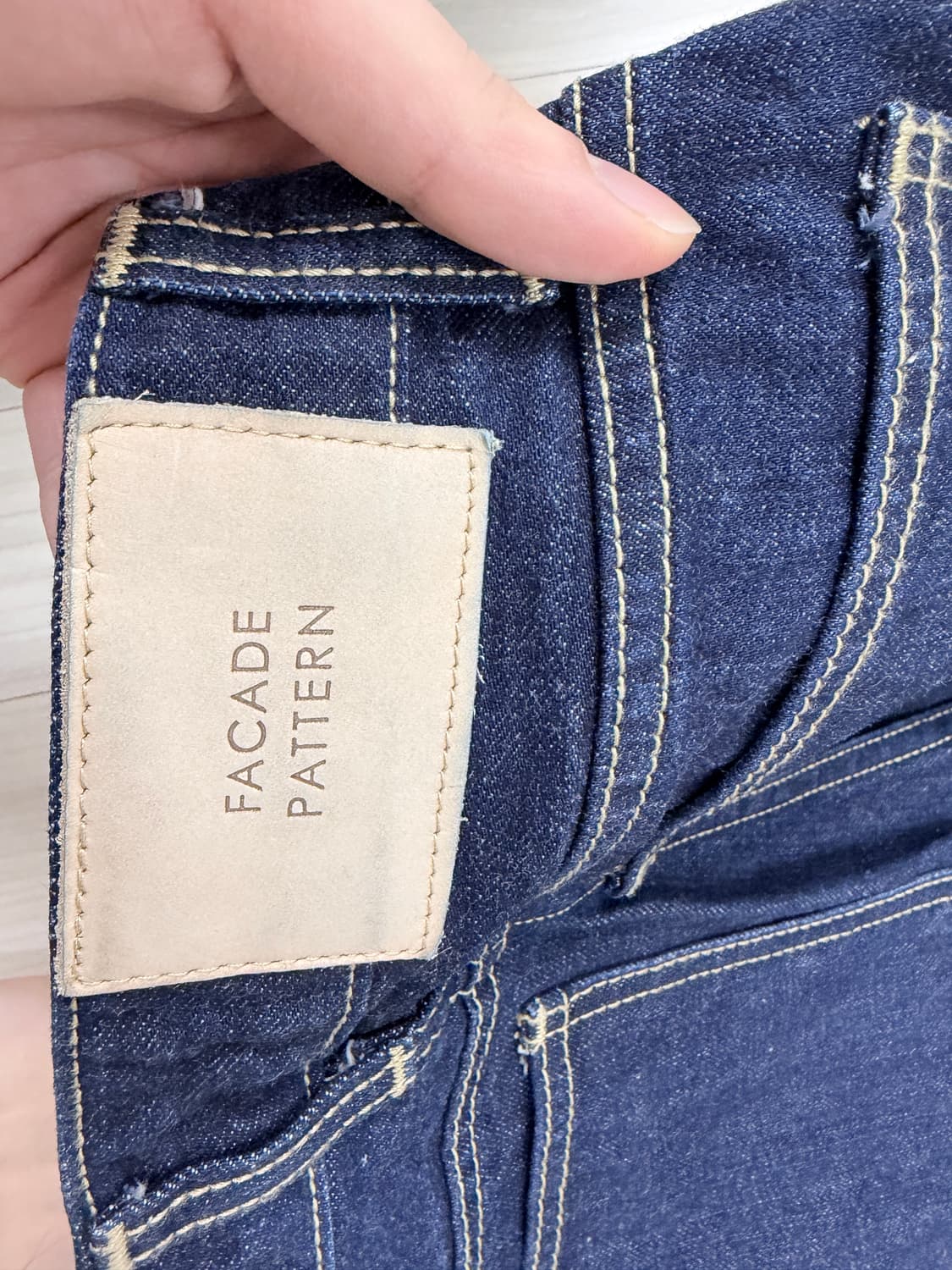 파사드패턴 라운드 데님 팬츠 상품이미지8