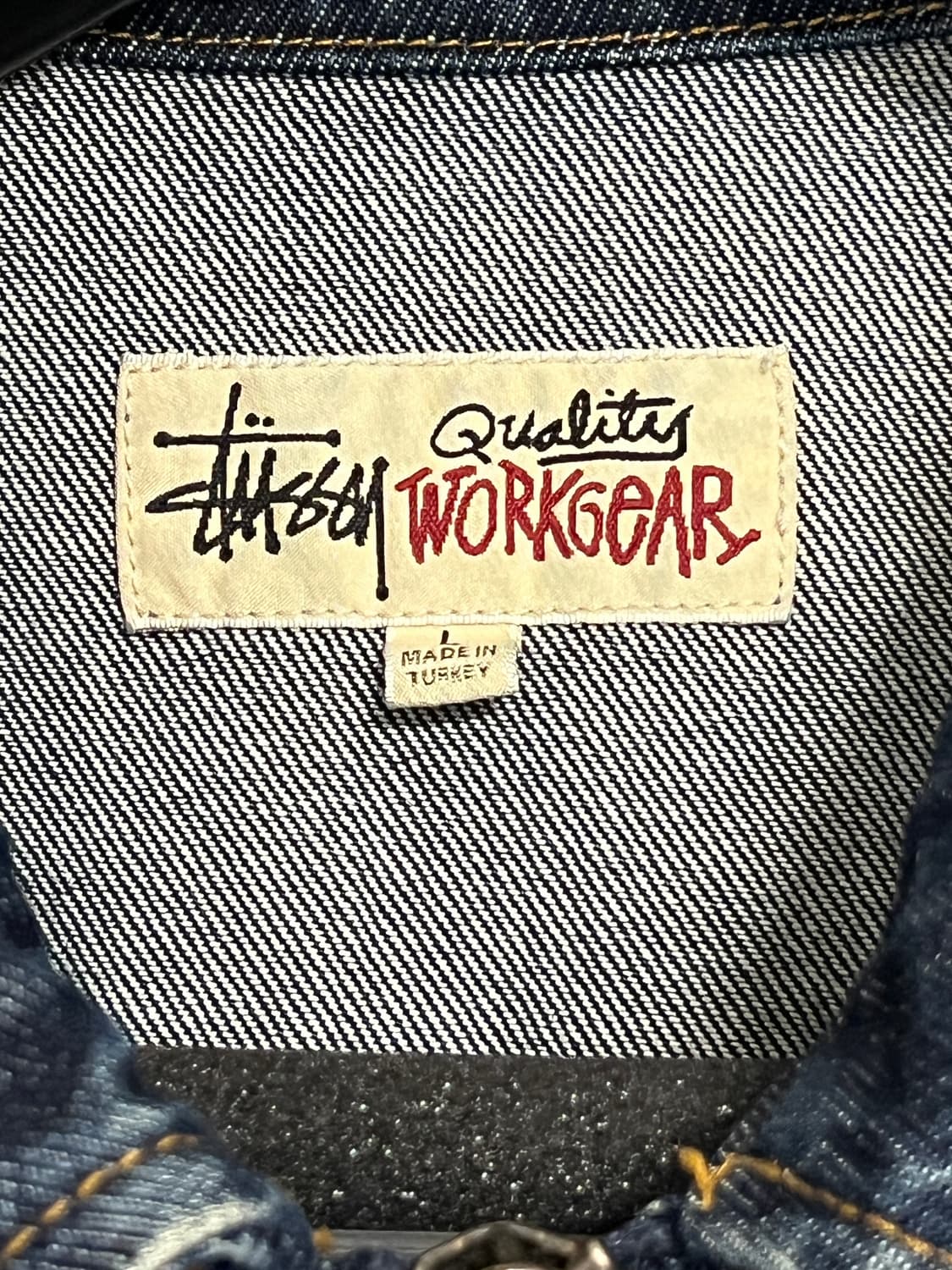 스투시 SS 링크 집 워크 자켓 원 워시 L 상품이미지3