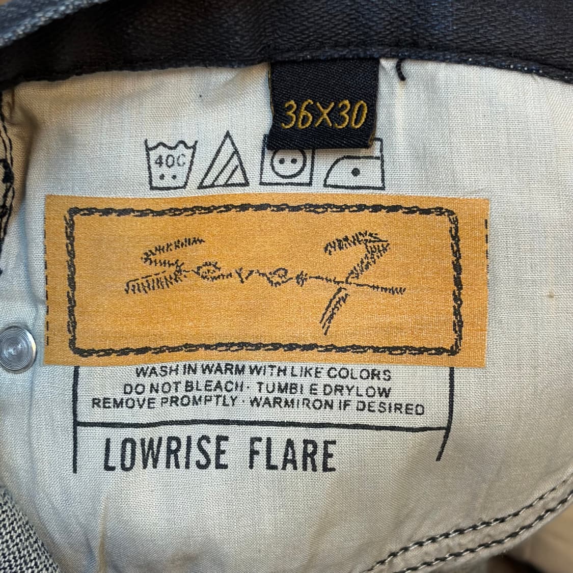 미국 빈티지 세븐진 로우라이즈 부츠컷 청바지 상품이미지10