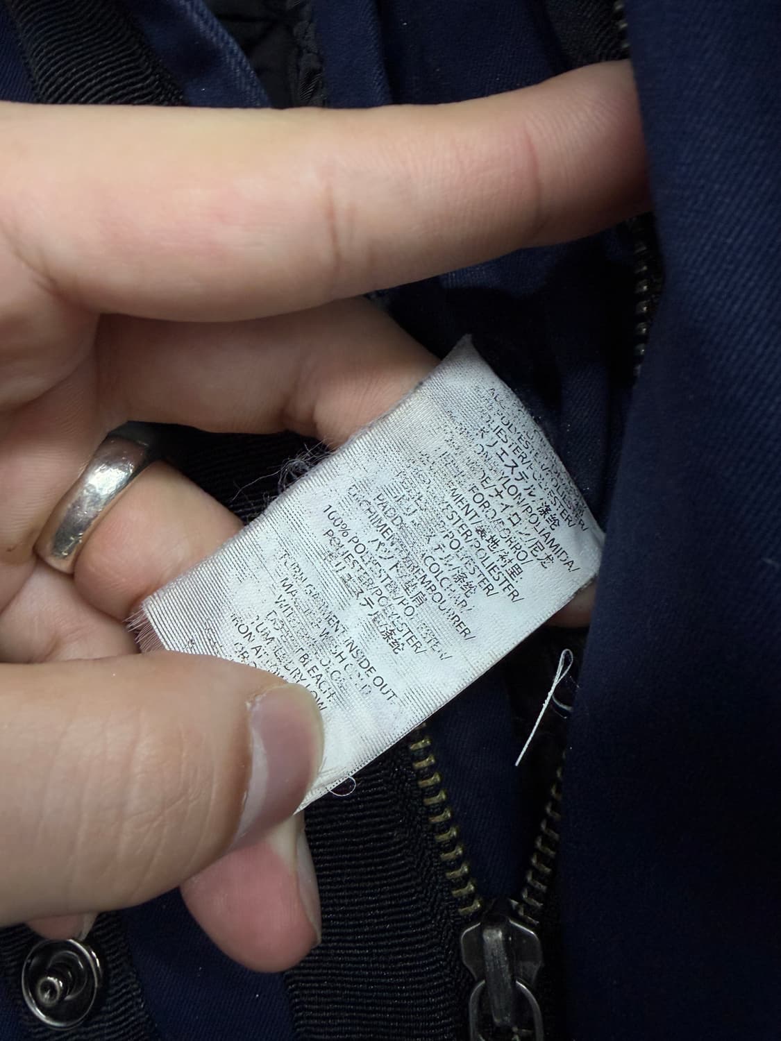 알마니 익스체인지 사선지퍼 파카 상품이미지6