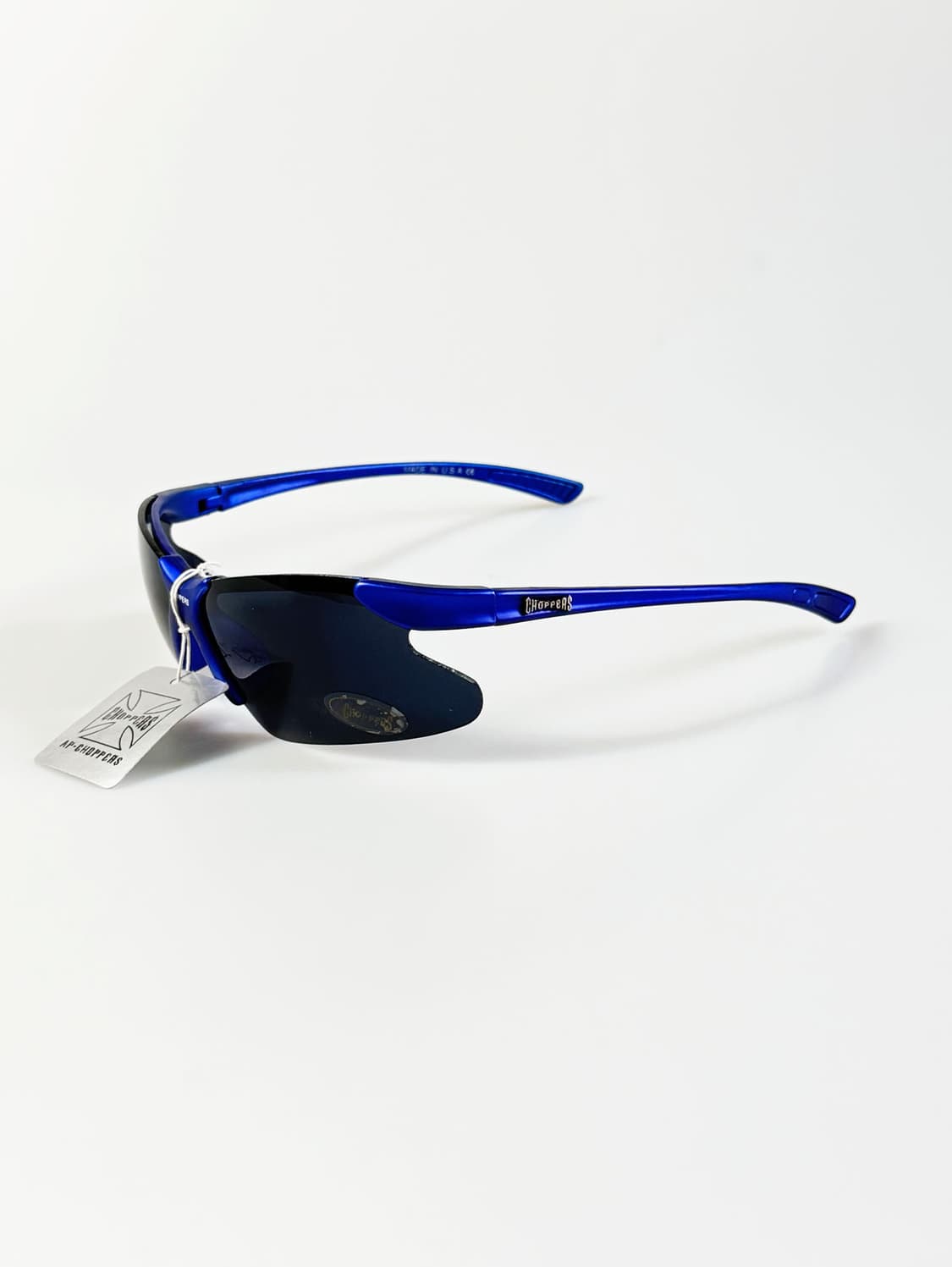 CHOPPERS 랩 쉴드 블루 고글 프레임 빈티지 선글라스 상품이미지3