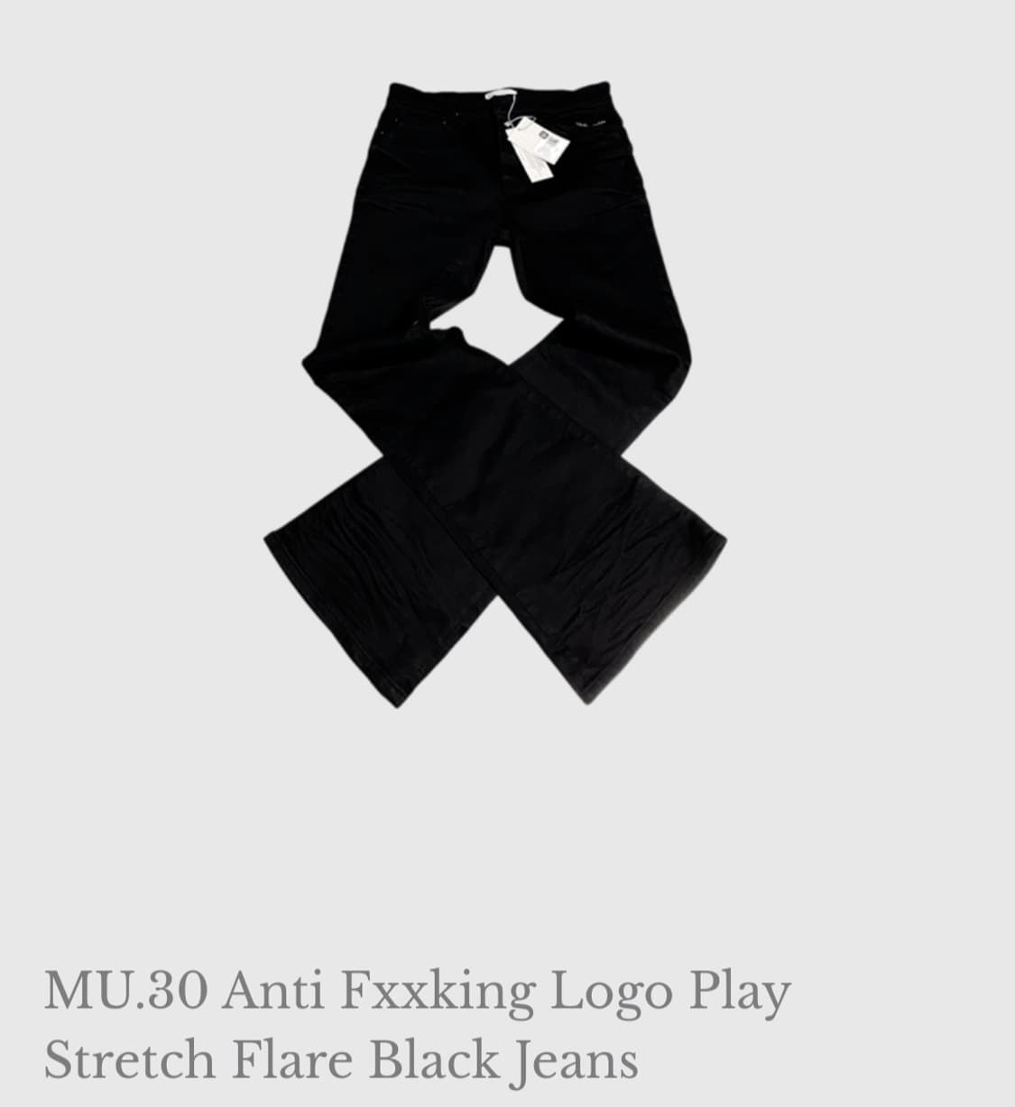 0 size ) 언더마이카 무.30 mu.30 플레어진 블랙 상품이미지1