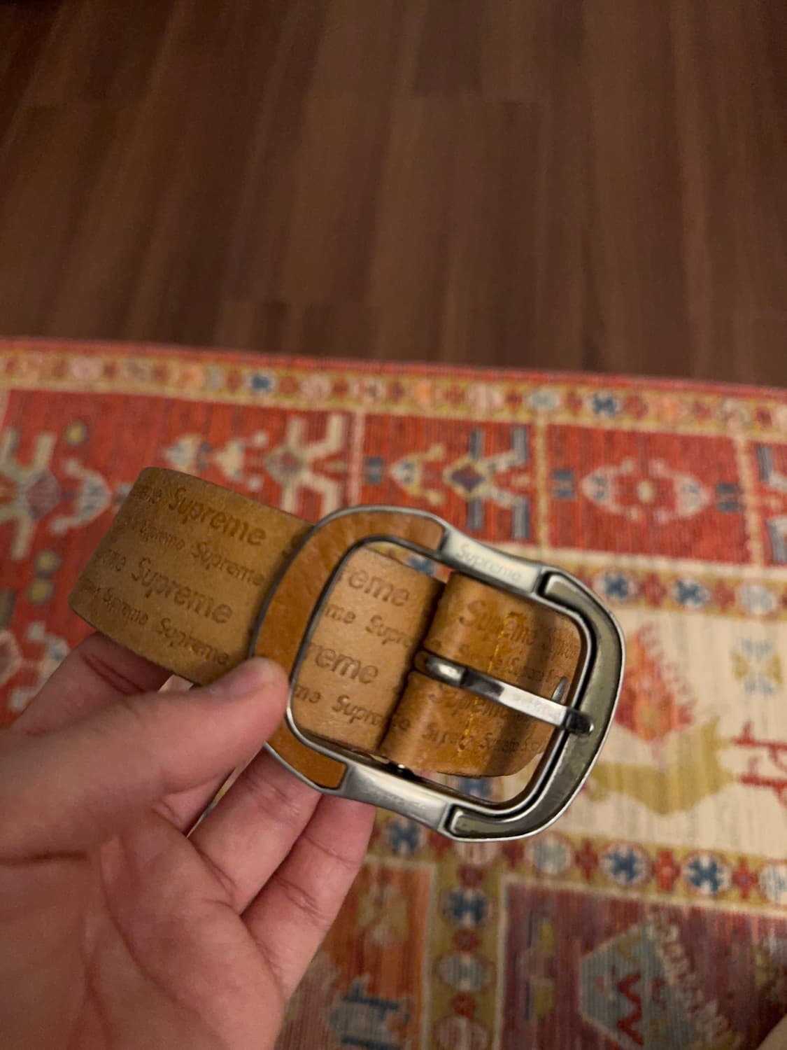 90s 빈티지 슈프림 레더벨트 상품이미지1