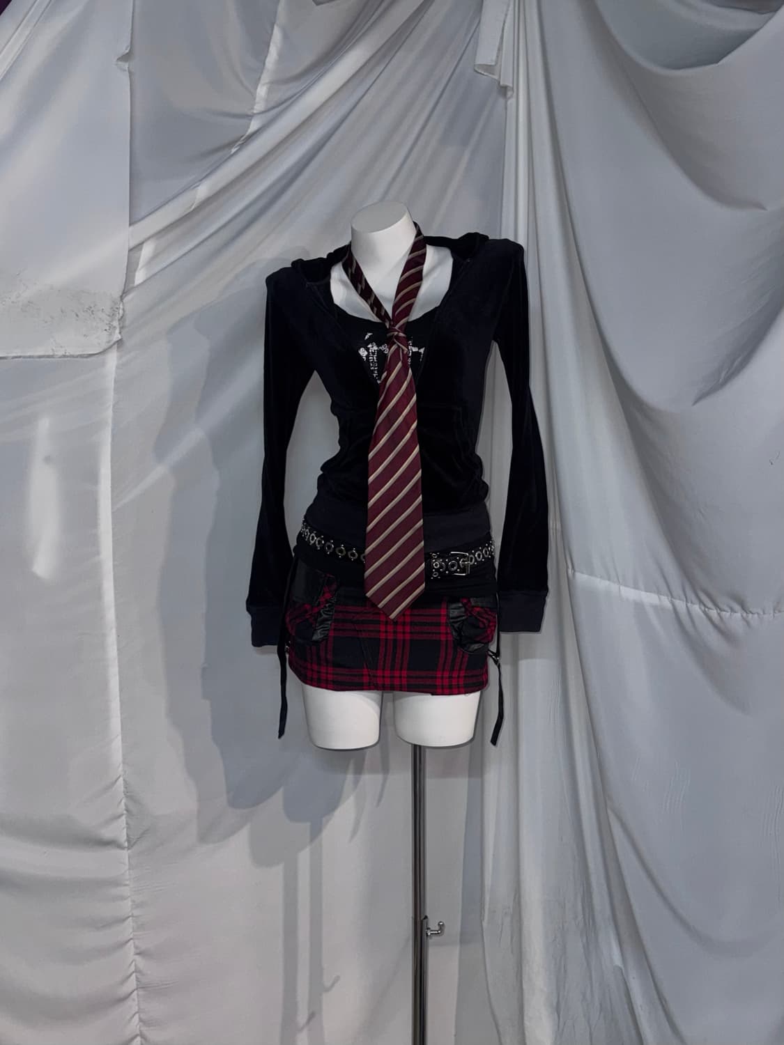 나나깔 고스트오브할렘 쥬시꾸뛰르 딱붙 데일리 펑크 코디세트  상품이미지9