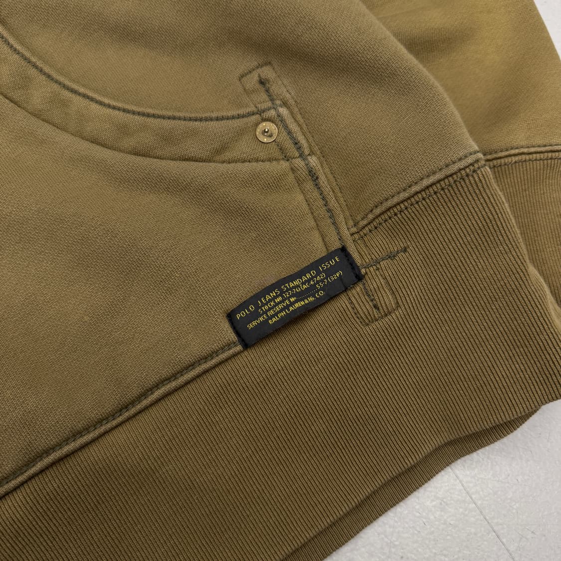 폴로 아노락 투버튼 엘보우 패치 브라운 후드티 상품이미지4