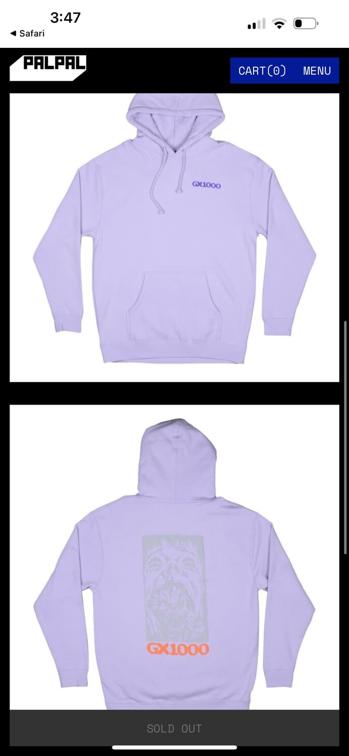 [gx1000] BIPOLAR HOOD LAVENDER XL 상품이미지5